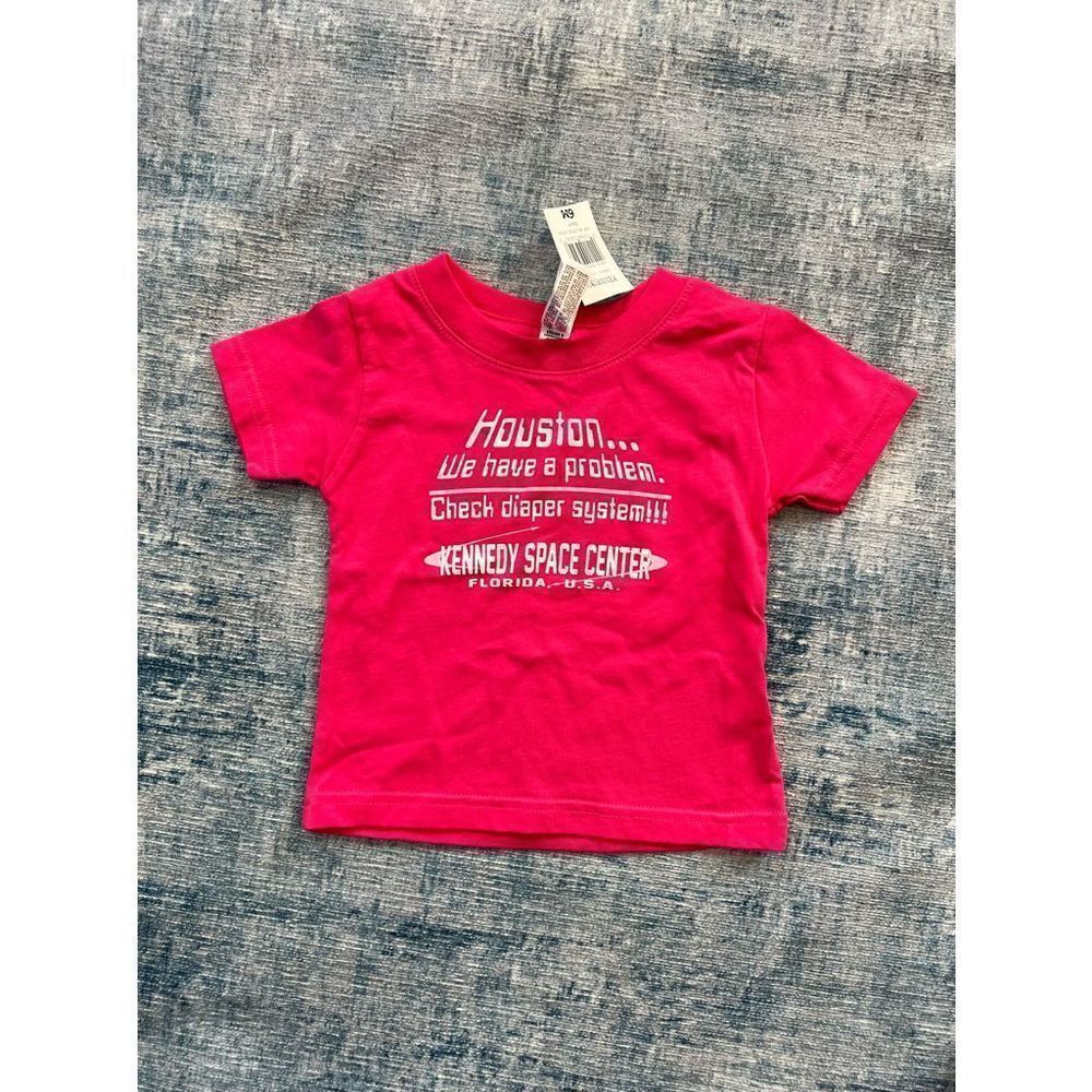 NWT! Kennedy Space Center Raspberry Pink Tee Shirt 6 Months